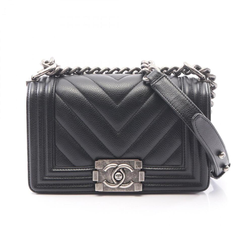 Chanel Boy Small Shoulder Bag/Handbag, Caviar Leather (Grained Calfskin), Wom...